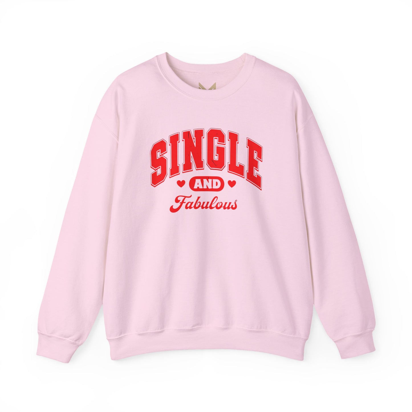 Single and Fabulous Sweatshirt | Cute Casual Crewneck | Valentine's Day Gift | Perfect for Singles | Everyday Comfort | Relaxed Fashion Printify