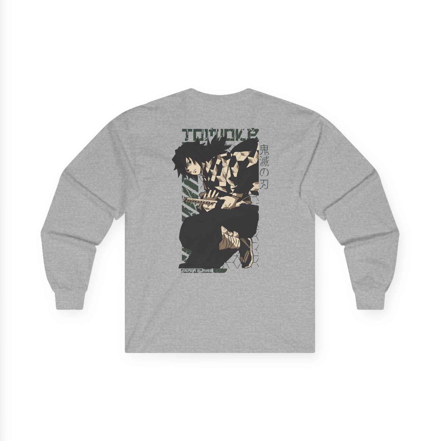 Long Sleeve Tee - Giyu Tomioka Water Hashira Demon Slayer Design