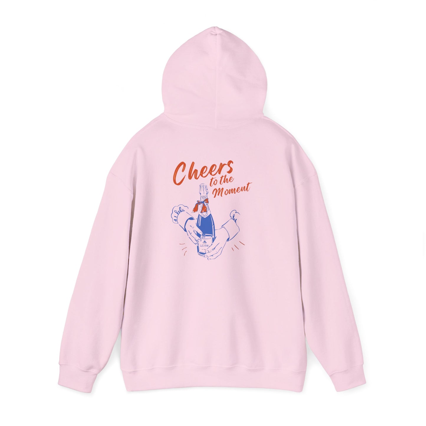 Cheers to the Moment Hoodie - Cozy Sweatshirt for Celebrations, Casual Wear, Gift for Friends, Unisex Apparel, Everyday Comfort Printify