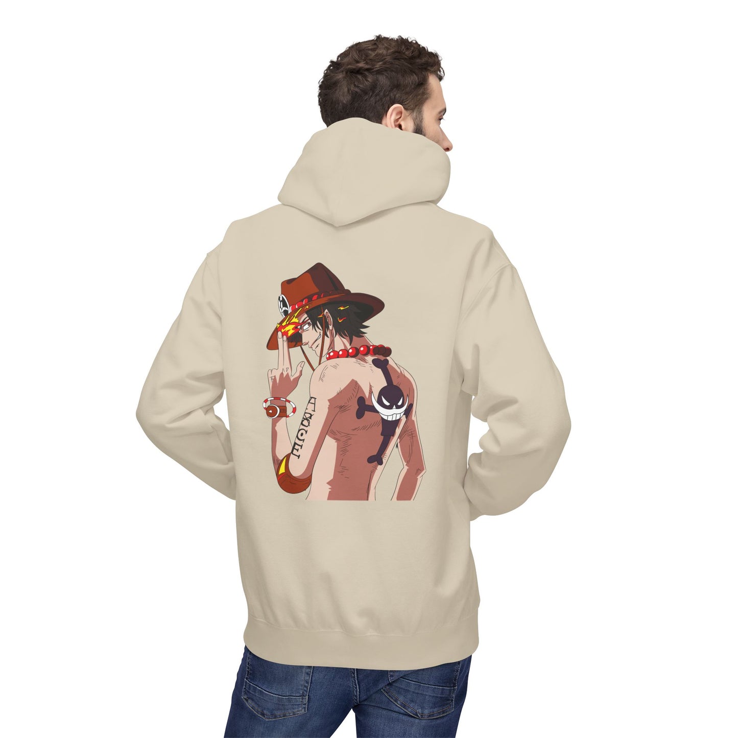 One Piece Ace Graphic Hoodie — Anime Pirate Crew Sweatshirt
