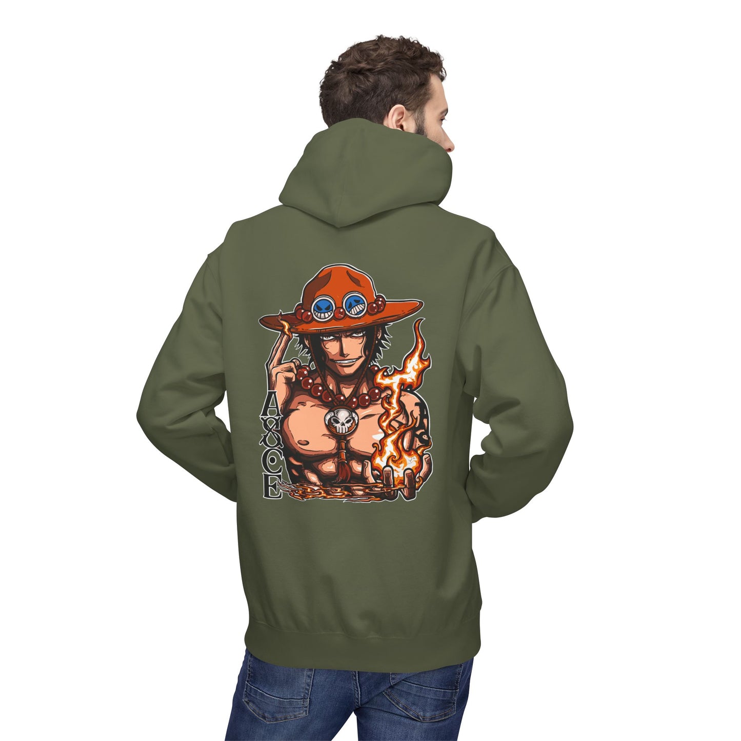 Ace Flame Hoodie — One Piece Anime Pullover