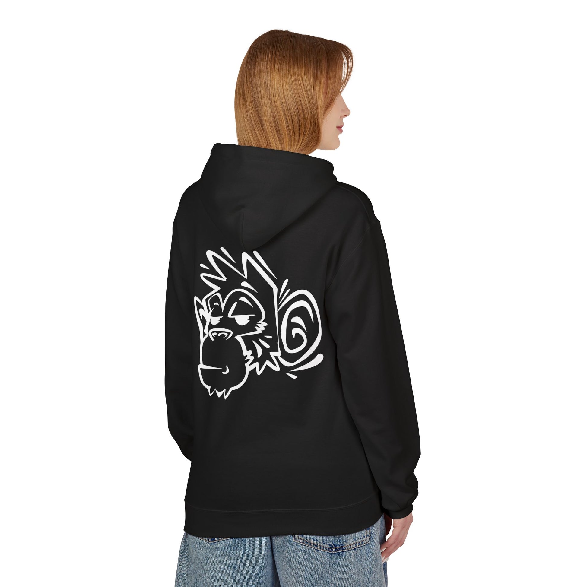 Stylish Unisex Fleece Hoodie with Unique Monkey Design - Perfect for Casual Wear, Gifts, Kids, Birthdays, and Events Printify