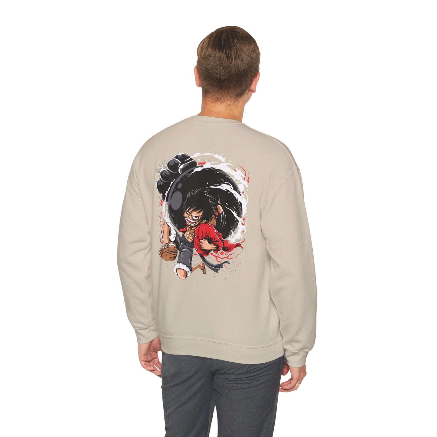 One Piece Luffy Gear 4 Crewneck Sweatshirt — Anime Pirate Straw Hat Design Maklenn One Piece Luffy Gear 4 Crewneck Sweatshirt — Anime Pirate Straw Hat Design Sweatshirt Maklenn www.maklenn.com India 33.23