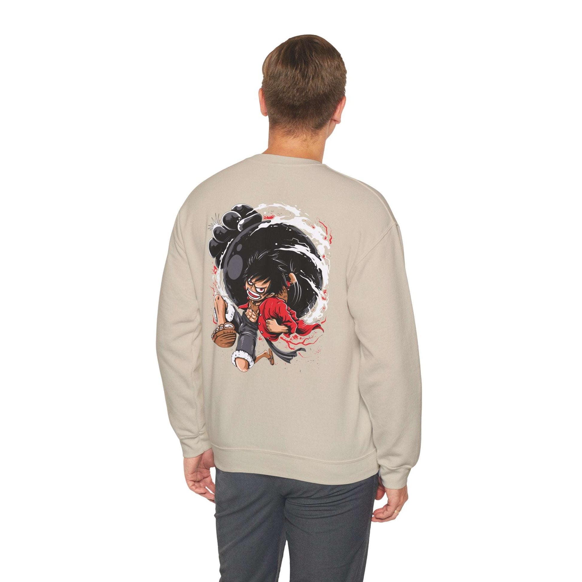 One Piece Luffy Gear 4 Crewneck Sweatshirt — Anime Pirate Straw Hat Design Maklenn One Piece Luffy Gear 4 Crewneck Sweatshirt — Anime Pirate Straw Hat Design Sweatshirt Maklenn www.maklenn.com India 33.23
