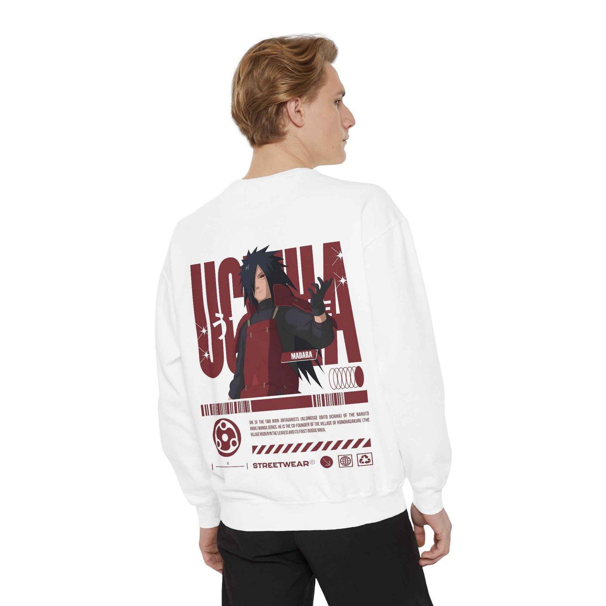 Anime Streetwear Sweatshirt - Uchiha Madara Design