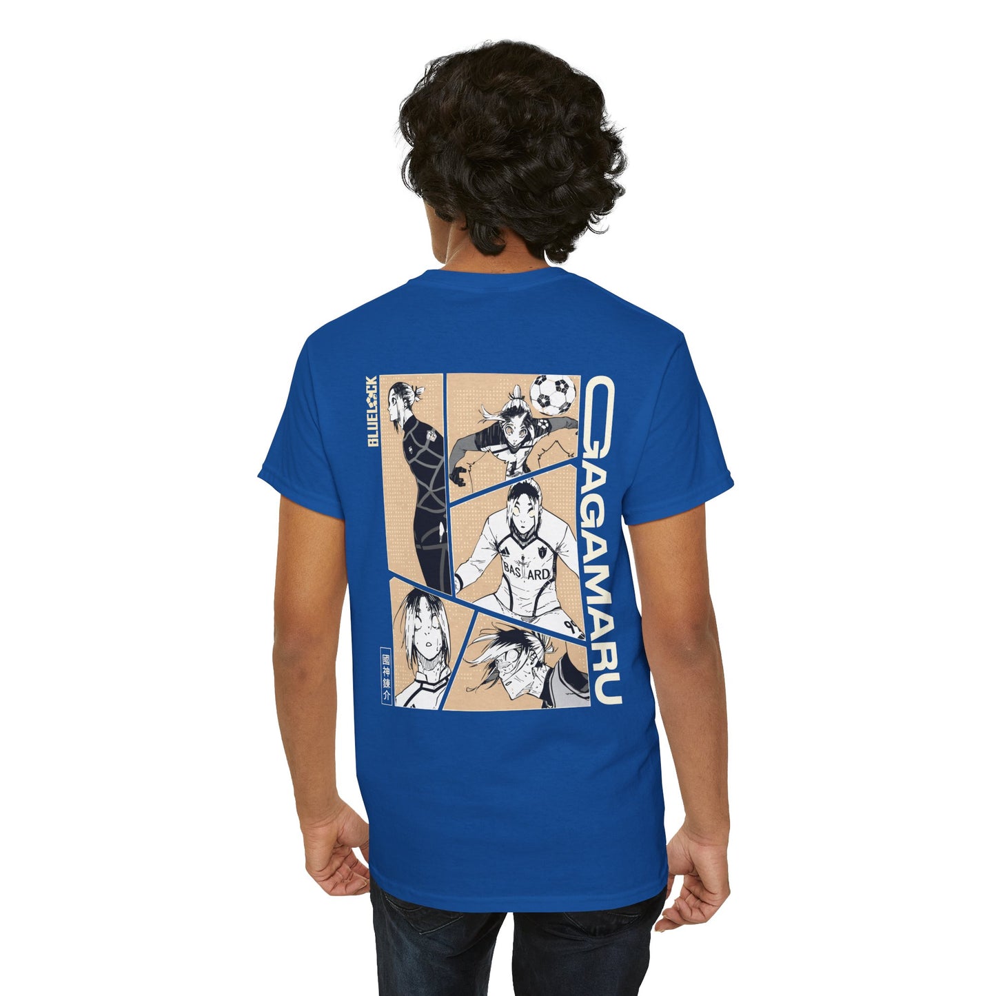 Gagamaru "Wall" Blue Lock Heavyweight Tee | Maklenn
