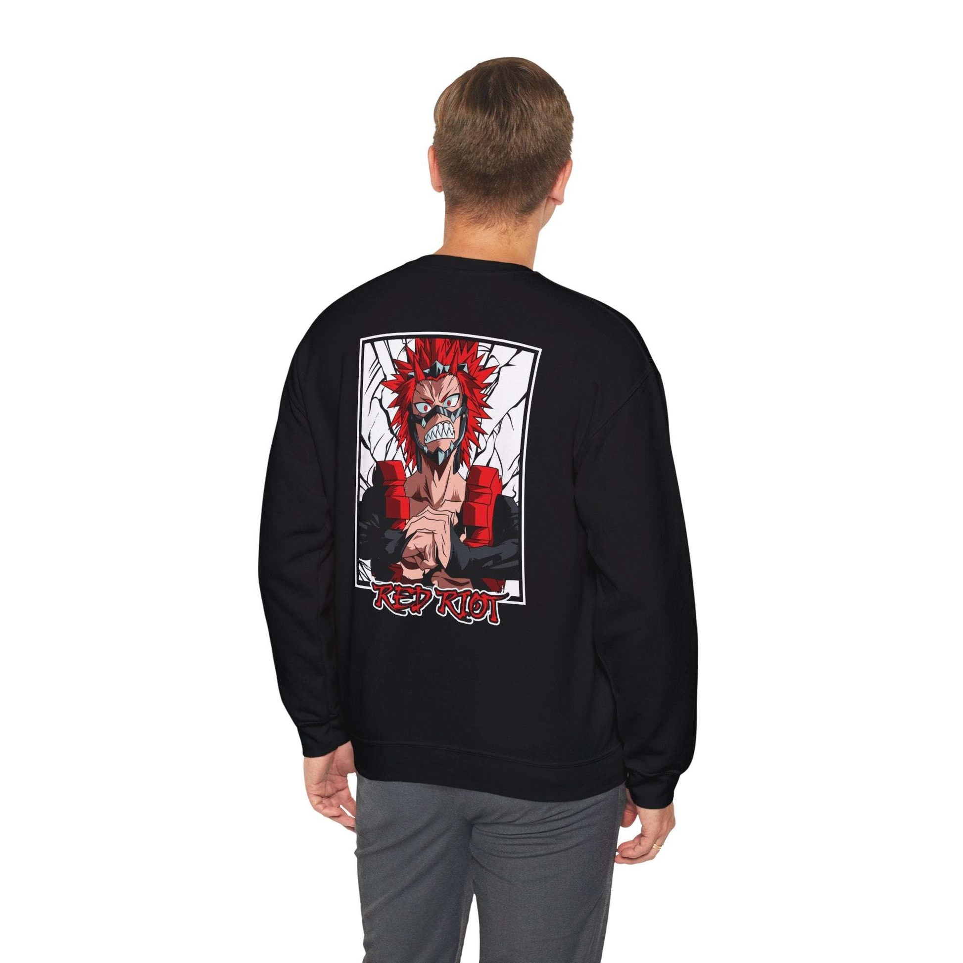 Crewneck Sweatshirt — Red Riot Anime Graphic (Keep Riot) Maklenn Crewneck Sweatshirt — Red Riot Anime Graphic (Keep Riot) Sweatshirt Maklenn www.maklenn.com India 33.23