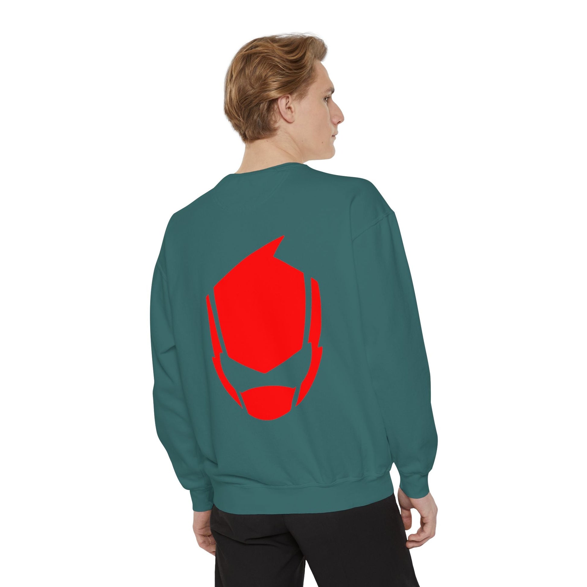 Bold Graphic Unisex Sweatshirt, Cozy Streetwear, Perfect Gift for Comics Fans, Casual Everyday Wear, Unique Holiday Apparel Printify