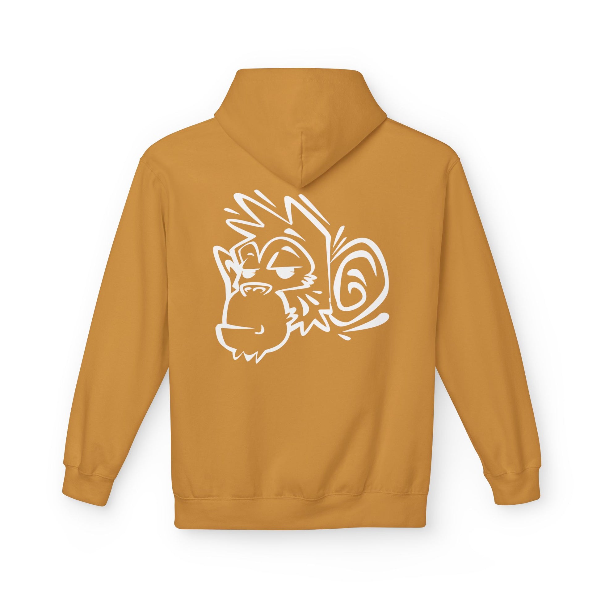 Stylish Unisex Fleece Hoodie with Unique Monkey Design - Perfect for Casual Wear, Gifts, Kids, Birthdays, and Events Printify