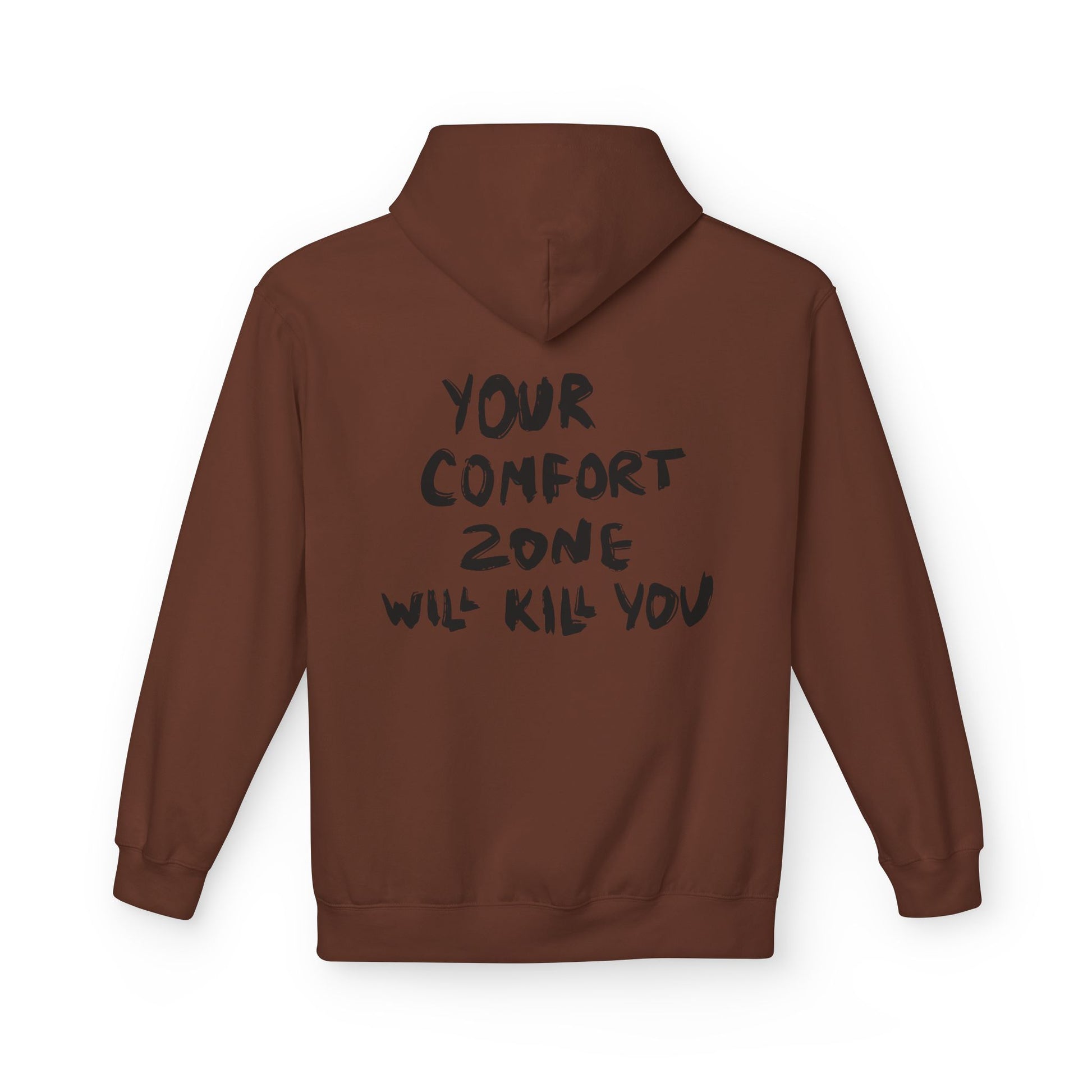 Comfort Zone Hoodie - Inspirational Quote Sweater, Motivational Gift, Cozy Fleece, Unisex Apparel for Everyday Wear, Perfect for [...] Printify