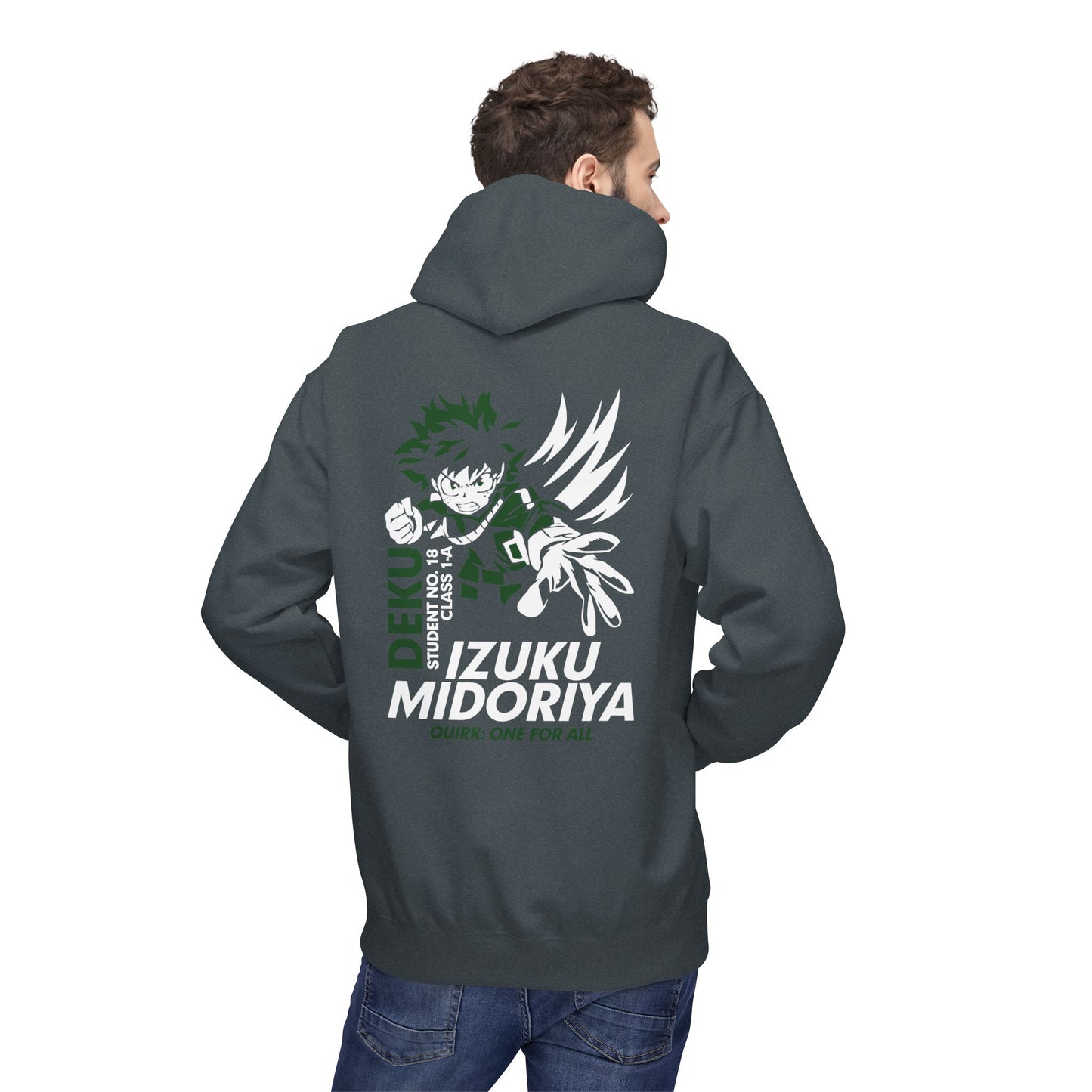 Izuku Midoriya 'Deku' Graphic Hoodie — My Hero Academia Anime Pullover