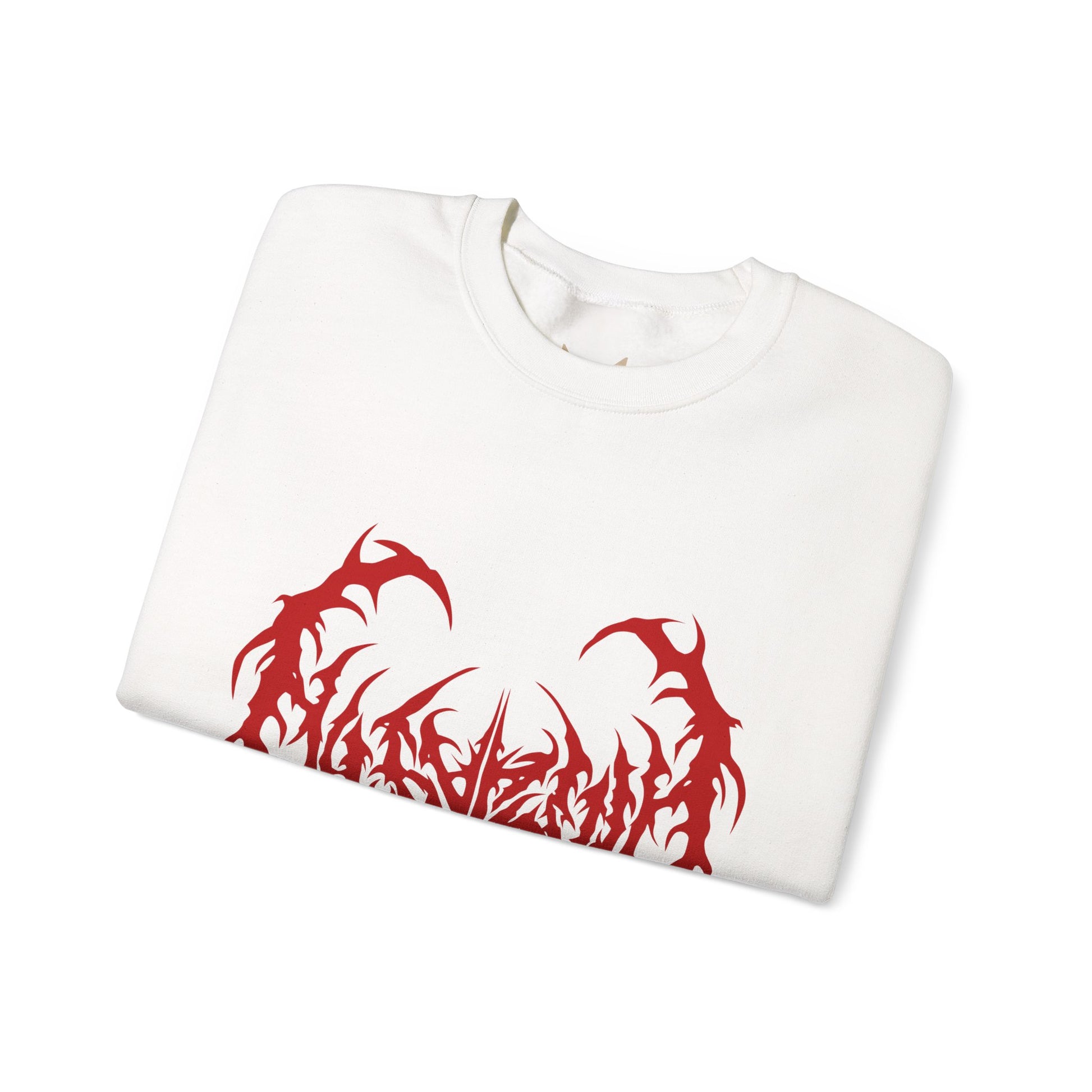 Gothic Graphic Sweatshirt, Trendy Unisex Crewneck, Perfect for Concerts, Casual Outings, Gift for Music Lovers, Halloween Apparel Printify