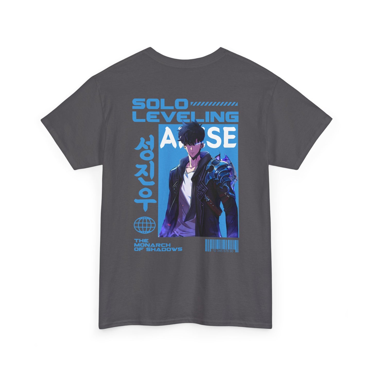 Solo Leveling Graphic Tee — Sung Jinwoo Anime-Inspired Shirt