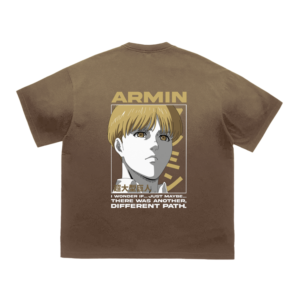 Armin | Attack on titan | Tiger Stripe Gradient Washed T-Shirt ODMPOD