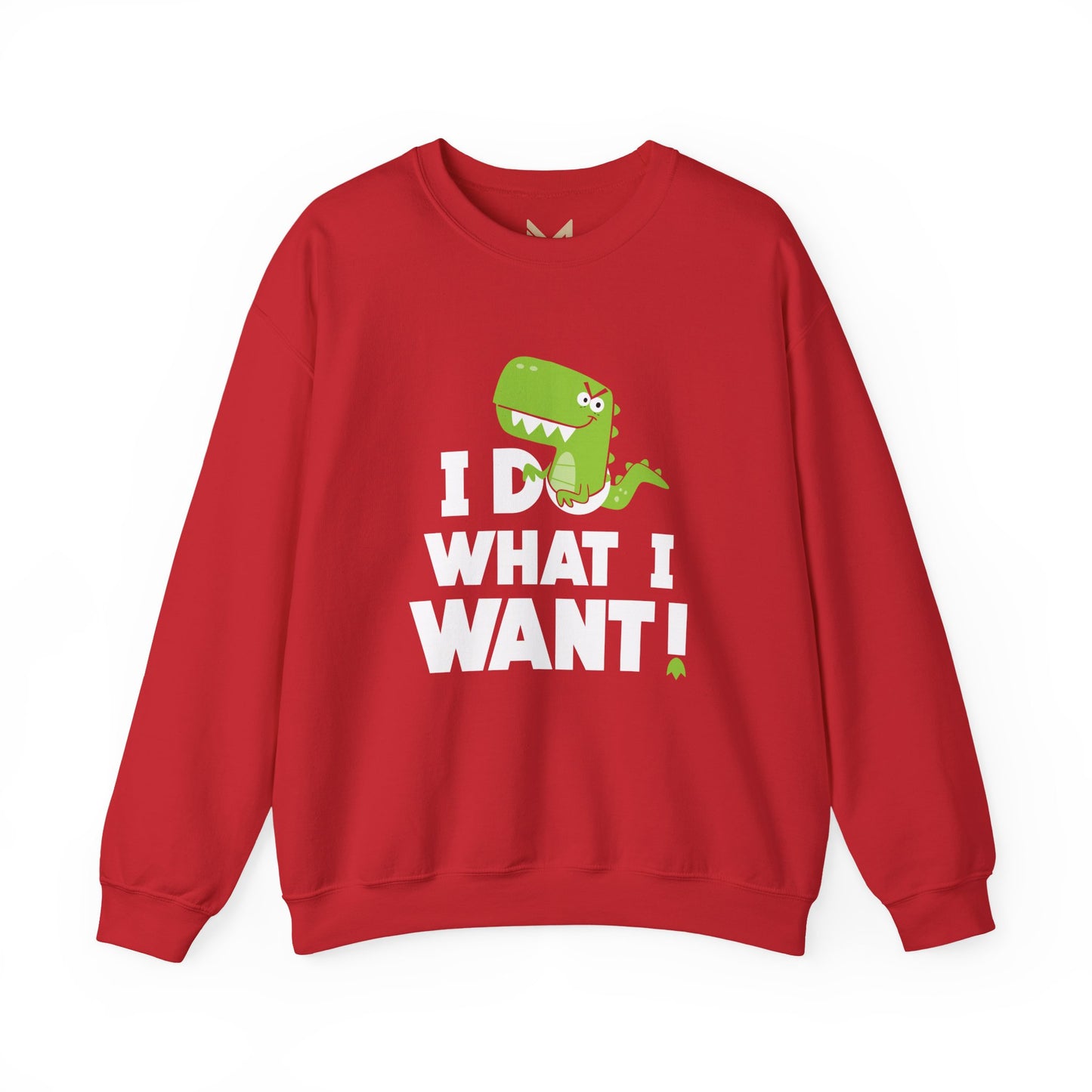 Dinosaur Quote Sweatshirt, Funny Crewneck, Gifts for Kids & Teens, Birthday or Holiday Apparel, Cute Graphic Sweater Printify