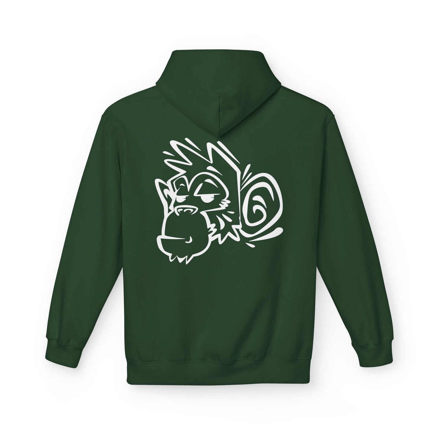 Stylish Unisex Fleece Hoodie with Unique Monkey Design - Perfect for Casual Wear, Gifts, Kids, Birthdays, and Events Printify