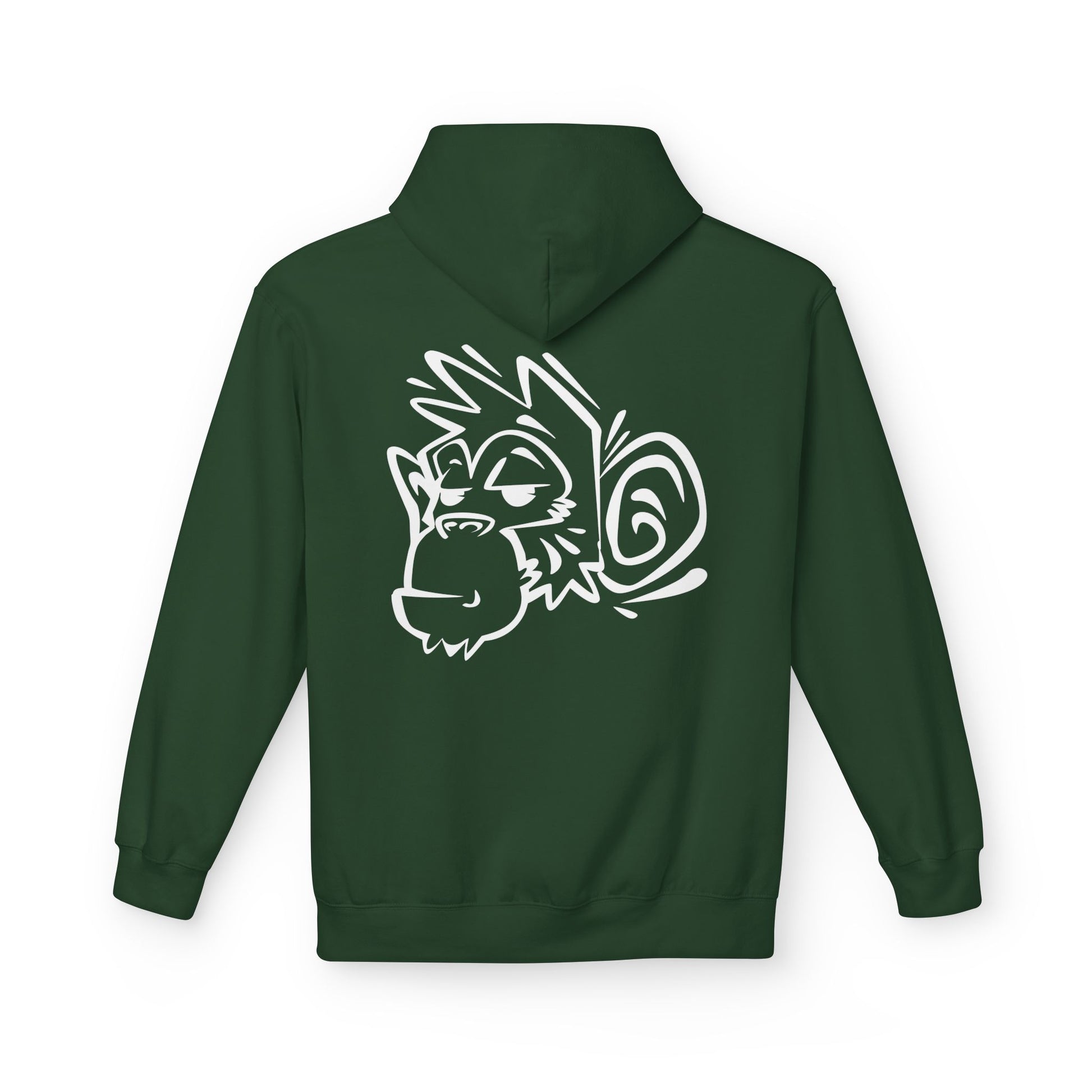 Stylish Unisex Fleece Hoodie with Unique Monkey Design - Perfect for Casual Wear, Gifts, Kids, Birthdays, and Events Printify
