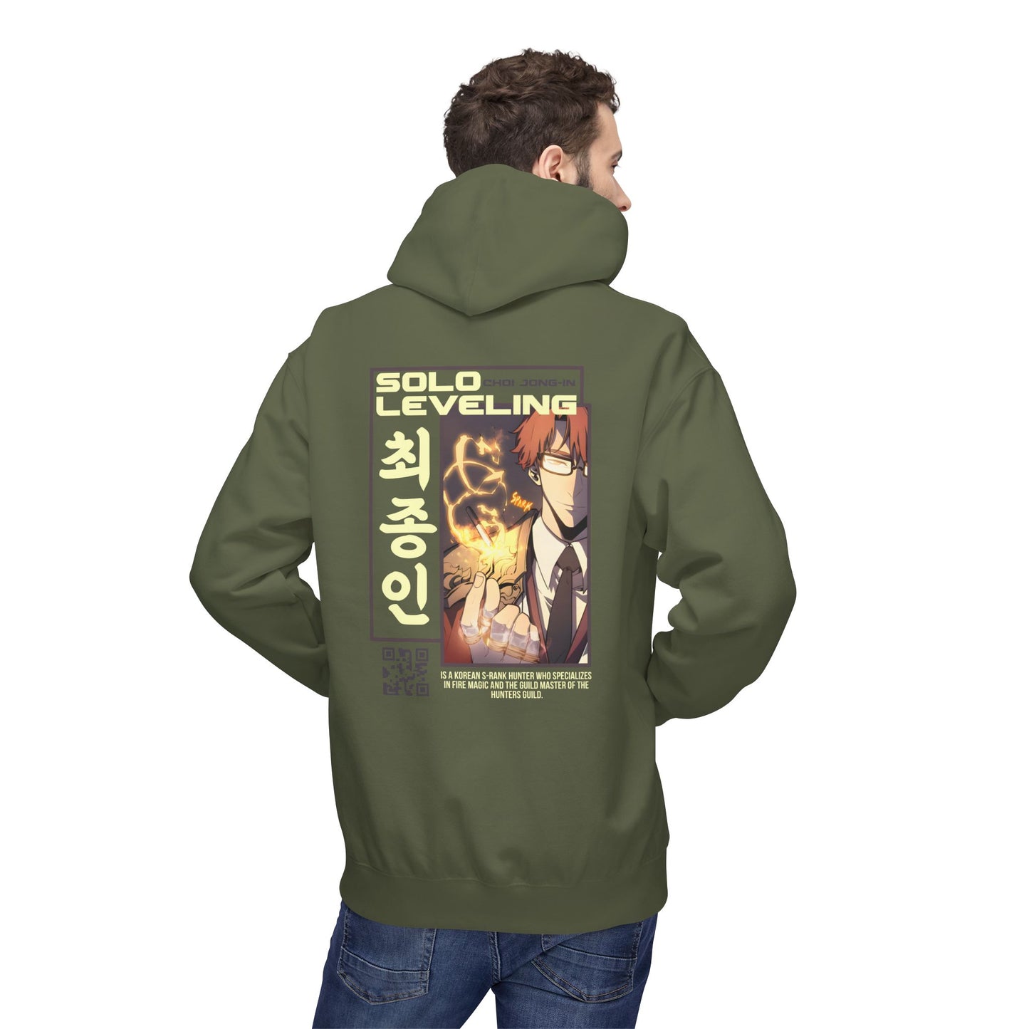 Solo Leveling Hoodie — Anime Graphic Pullover with Sung Jin-Woo Art