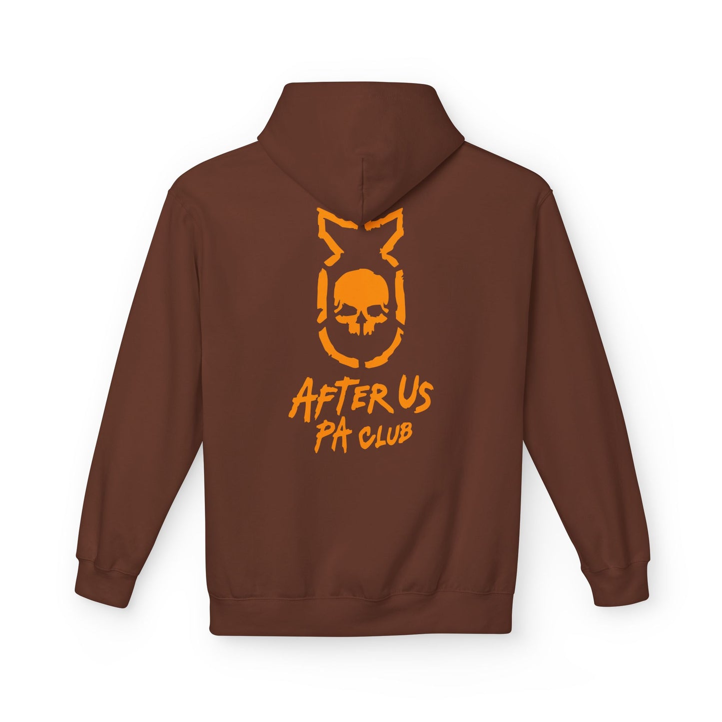 Edgy Unisex Fleece Hoodie - After Us PA Club, Casual Streetwear, Gift for Music Lovers, Home Lounge Wear, Unique Graphic Design Printify