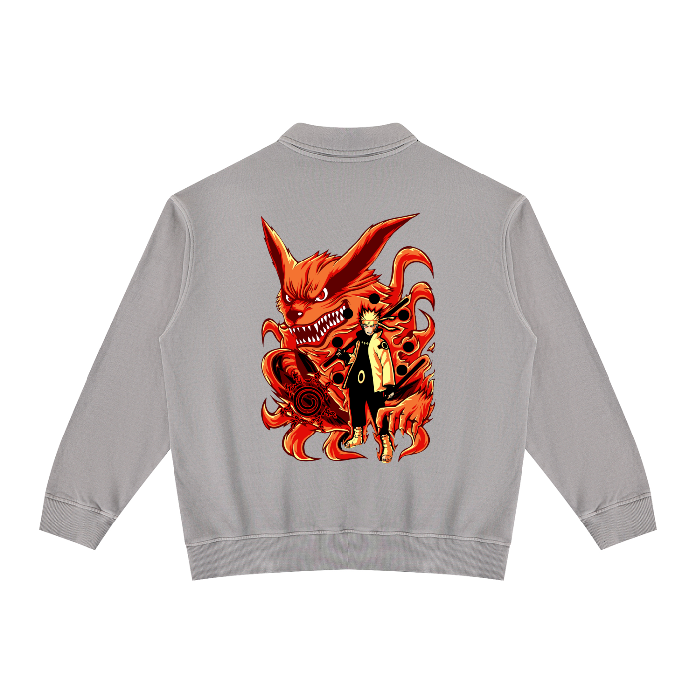 Naruto Nine tail mode | Naruto | Unisex Vintage Wash Collared Sweatshirt ODMPOD