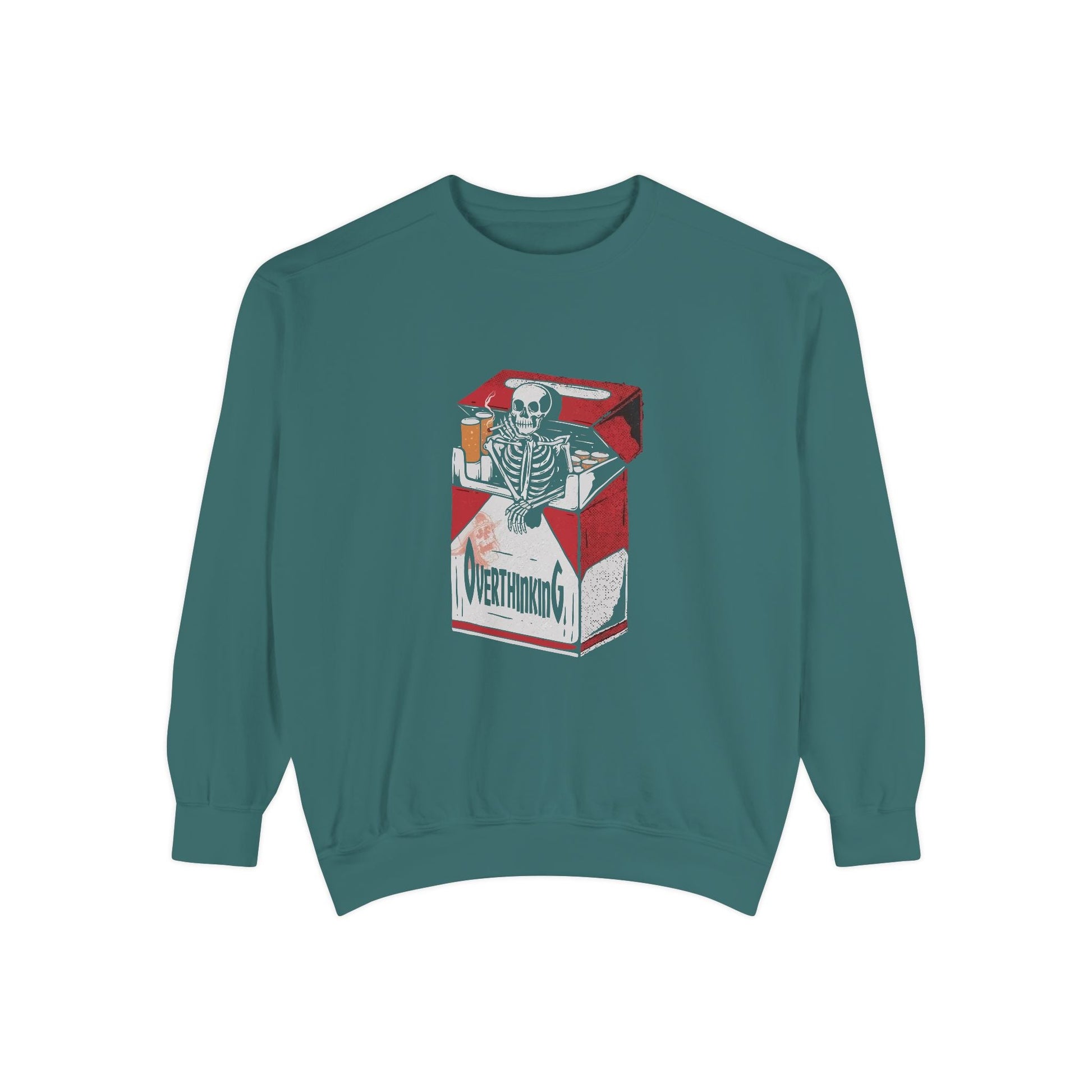 Skeleton Milk Carton Sweatshirt, Unisex Sweatshirt, Halloween Apparel, Funny Sweatshirt, Casual Fashion Printify