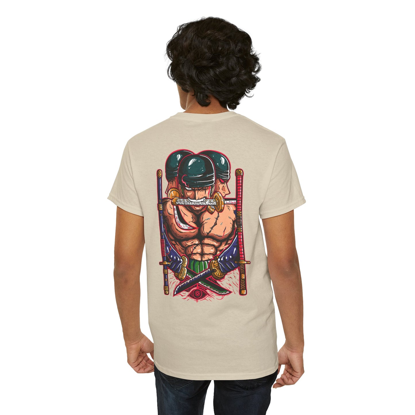Samurai Warrior Graphic Tee — Bold Back-Print Anime Inspired T-Shirt