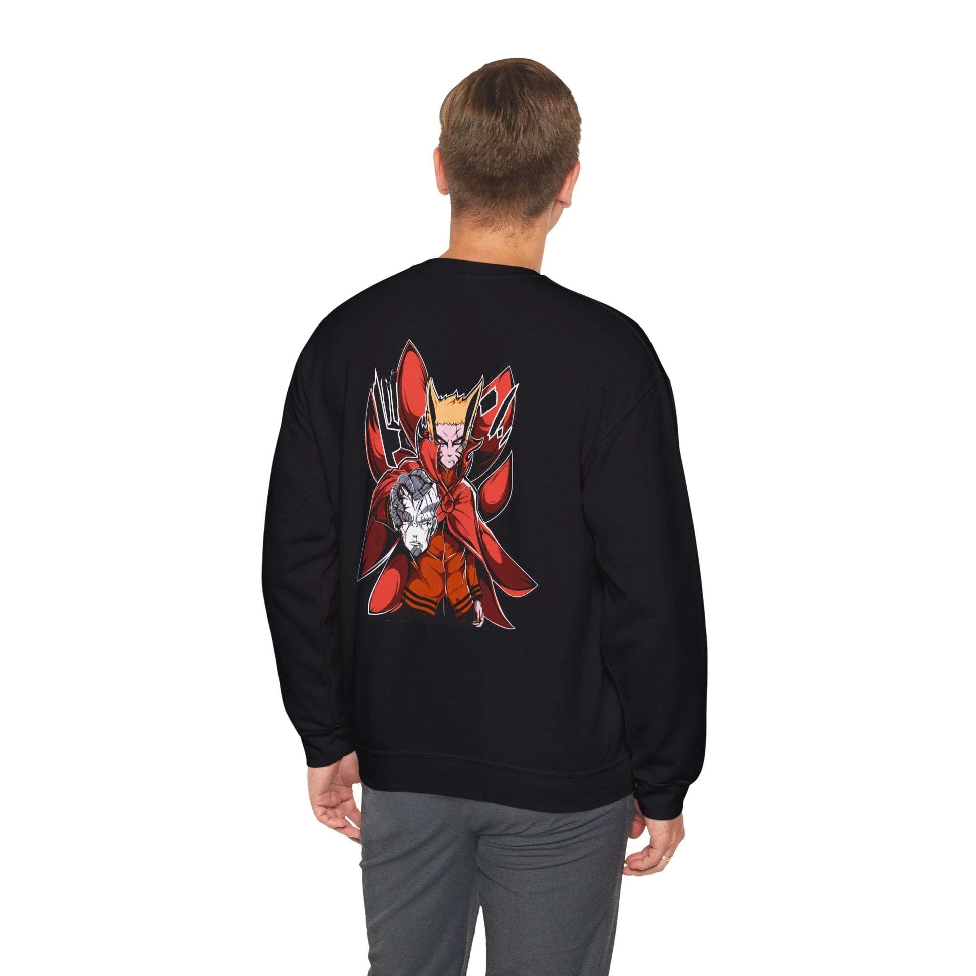 Anime Red Demon Crewneck Sweatshirt — Naruto-Inspired Kurama & Shadow Art Maklenn Anime Red Demon Crewneck Sweatshirt — Naruto-Inspired Kurama & Shadow Art Sweatshirt Maklenn www.maklenn.com India 33.23