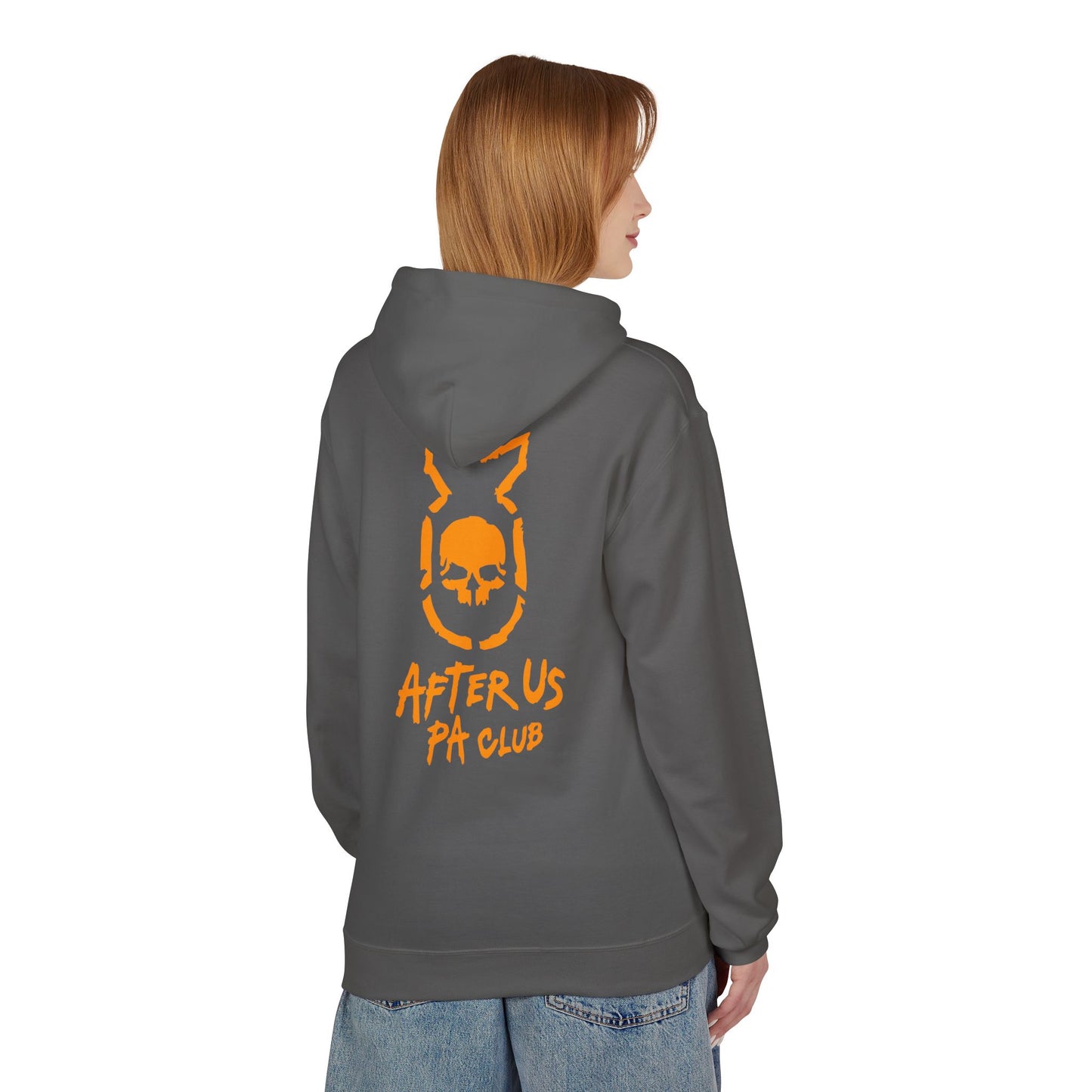 Edgy Unisex Fleece Hoodie - After Us PA Club, Casual Streetwear, Gift for Music Lovers, Home Lounge Wear, Unique Graphic Design Printify
