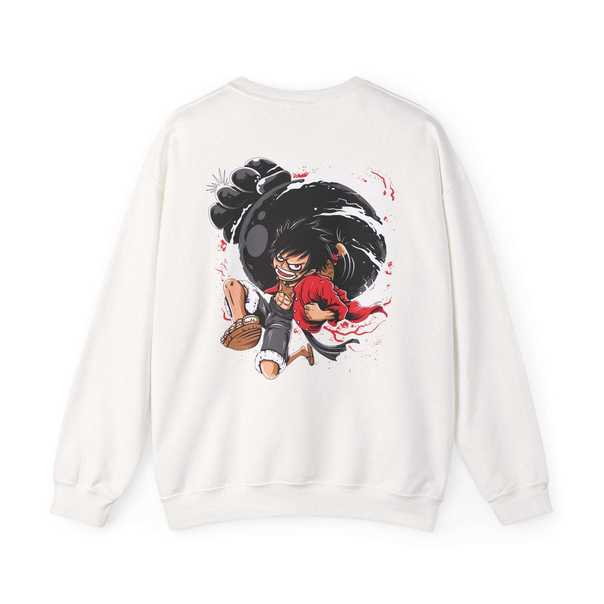One Piece Luffy Gear 4 Crewneck Sweatshirt — Anime Pirate Straw Hat Design Maklenn One Piece Luffy Gear 4 Crewneck Sweatshirt — Anime Pirate Straw Hat Design Sweatshirt Maklenn www.maklenn.com India 33.23