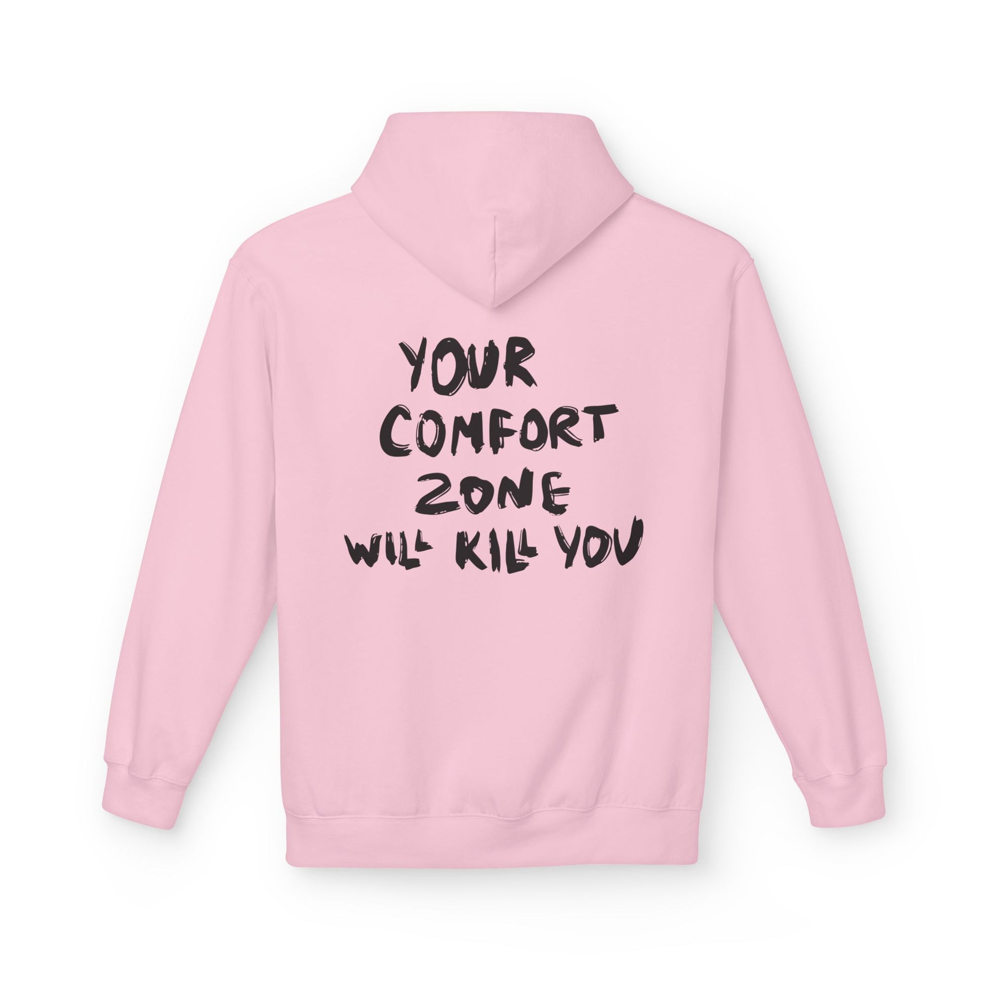 Comfort Zone Hoodie - Inspirational Quote Sweater, Motivational Gift, Cozy Fleece, Unisex Apparel for Everyday Wear, Perfect for [...] Printify