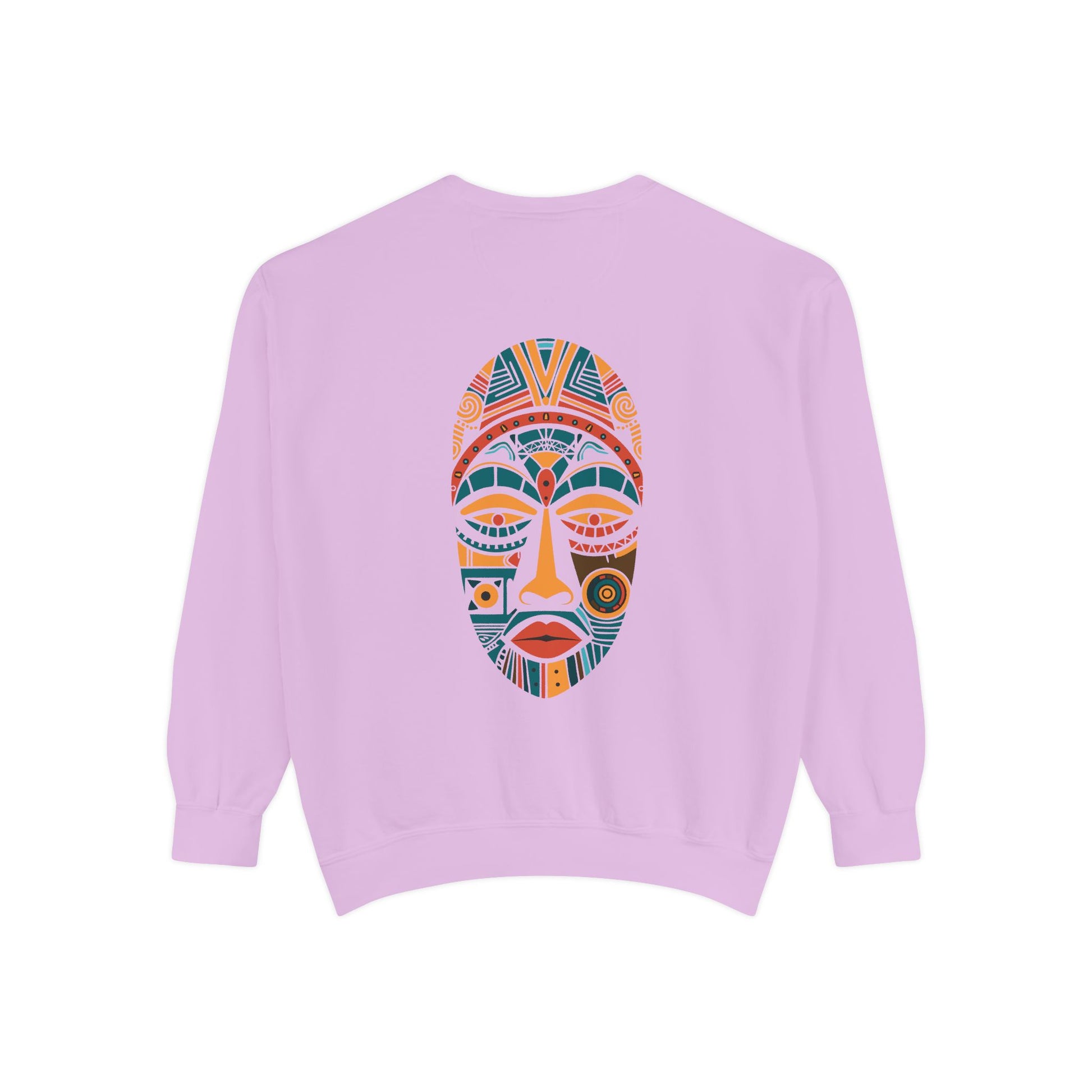 Artistic Unisex Sweatshirt - Colorful Face Design, Cozy Casual Wear, Perfect for Gifts, Fall Fashion, Unique Style Printify