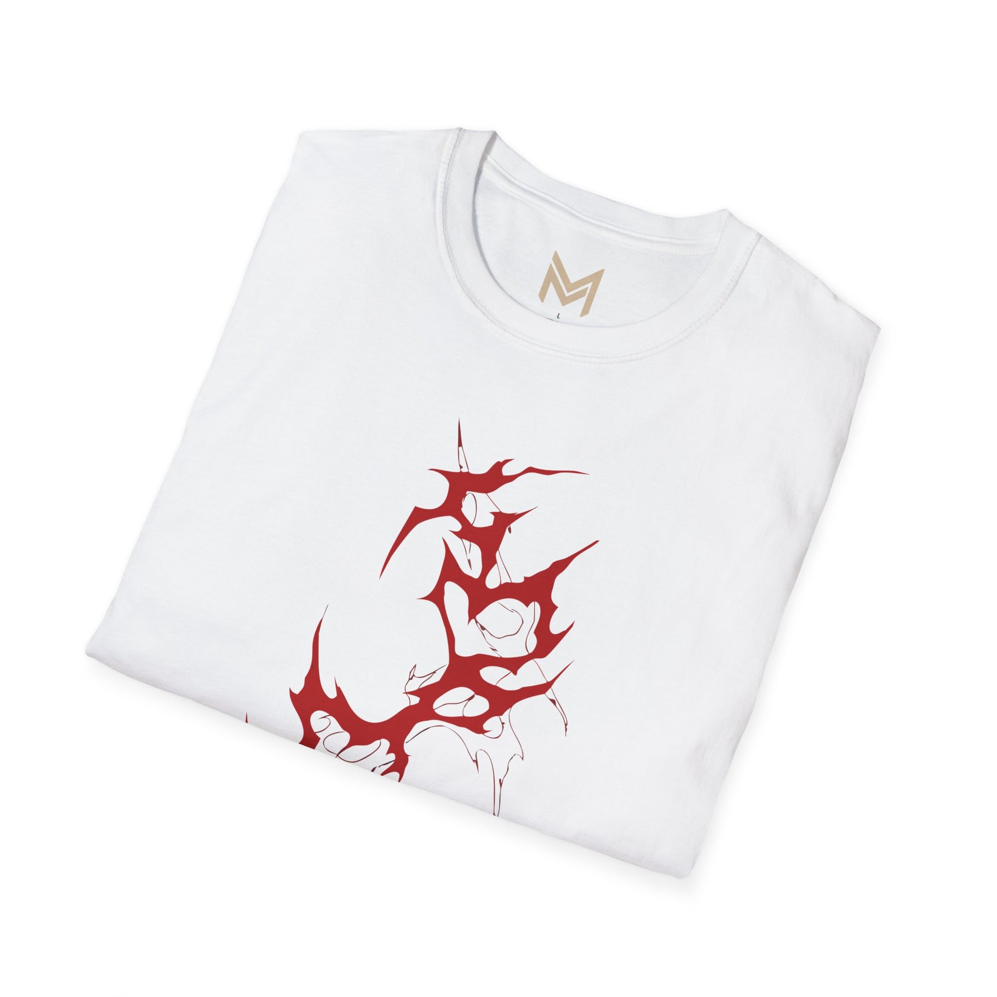 Unisex Graphic T-Shirt - Edgy Red Design, Casual Wear, Streetwear, Gift for Him/Her, Trendy Fashion, Everyday Style Printify