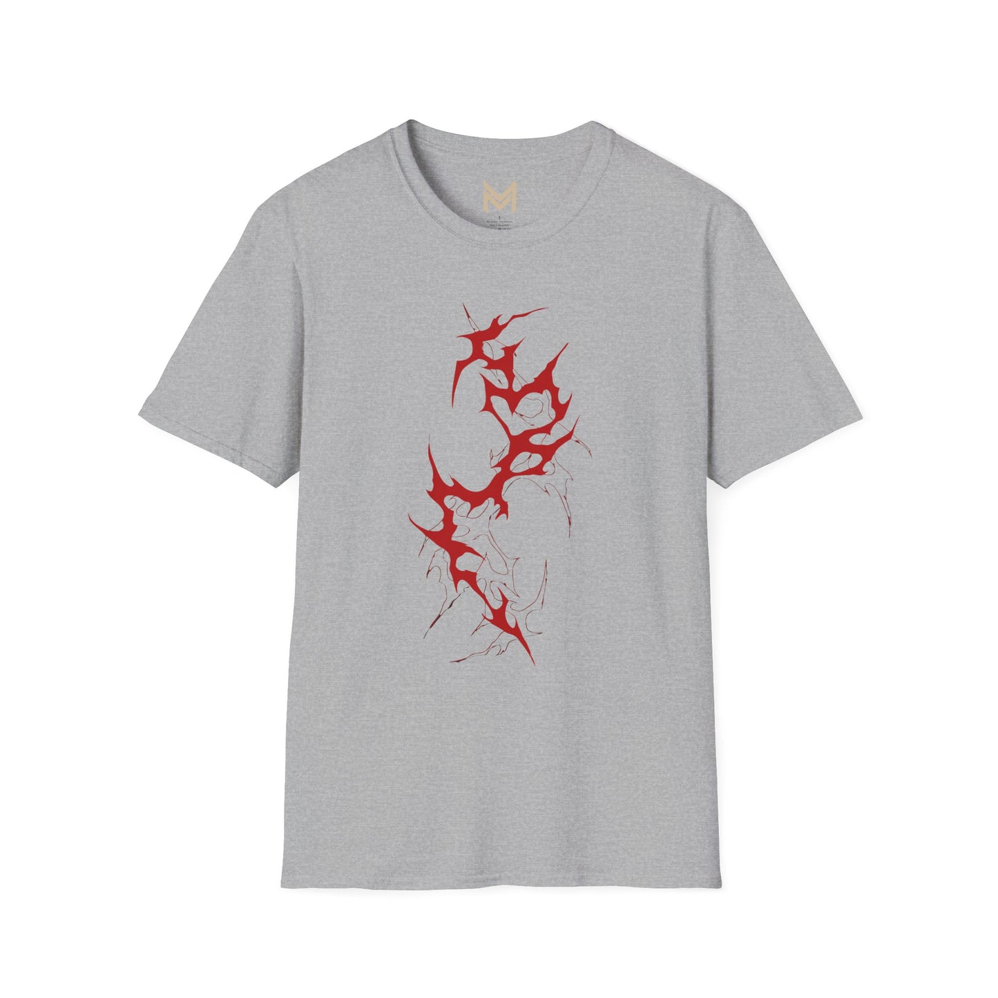 Unisex Graphic T-Shirt - Edgy Red Design, Casual Wear, Streetwear, Gift for Him/Her, Trendy Fashion, Everyday Style Printify