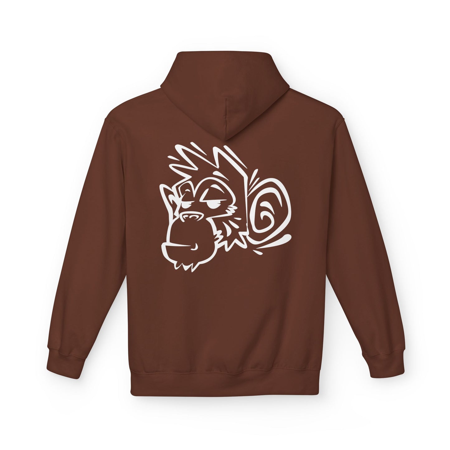 Stylish Unisex Fleece Hoodie with Unique Monkey Design - Perfect for Casual Wear, Gifts, Kids, Birthdays, and Events Printify