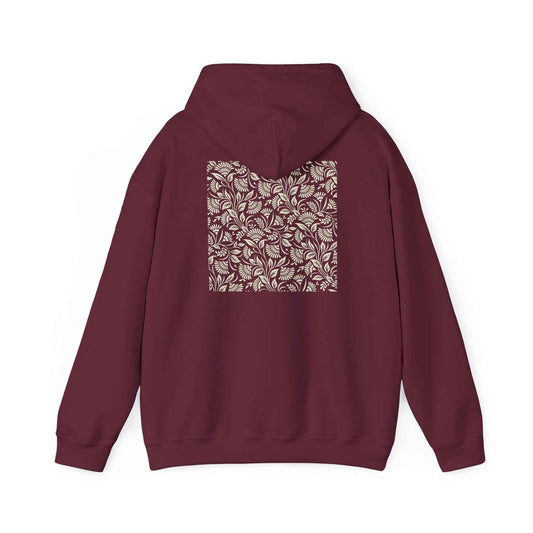 Floral Print Unisex Heavy Blend Hoodie - Cozy Streetwear, Gift for Her, Fall Fashion, Casual Layering, Mother’s Day, Girl aesthetic, Everyday Comfort