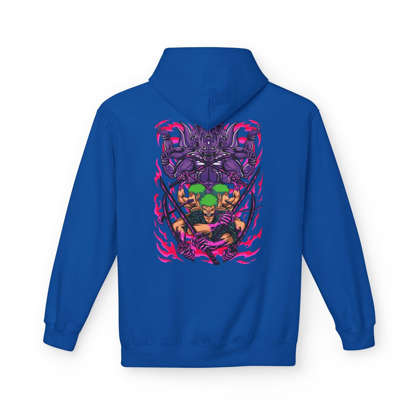 One Piece Zoro & Kuma Graphic Hoodie — Anime Pirate Crew Pullover