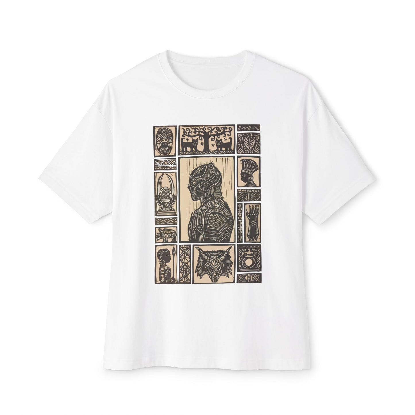 Artistic Oversized Boxy Tee with Unique Design | Unisex Graphic Shirt for Casual Outfits, Gift, Streetwear, Comfortable Style Printify