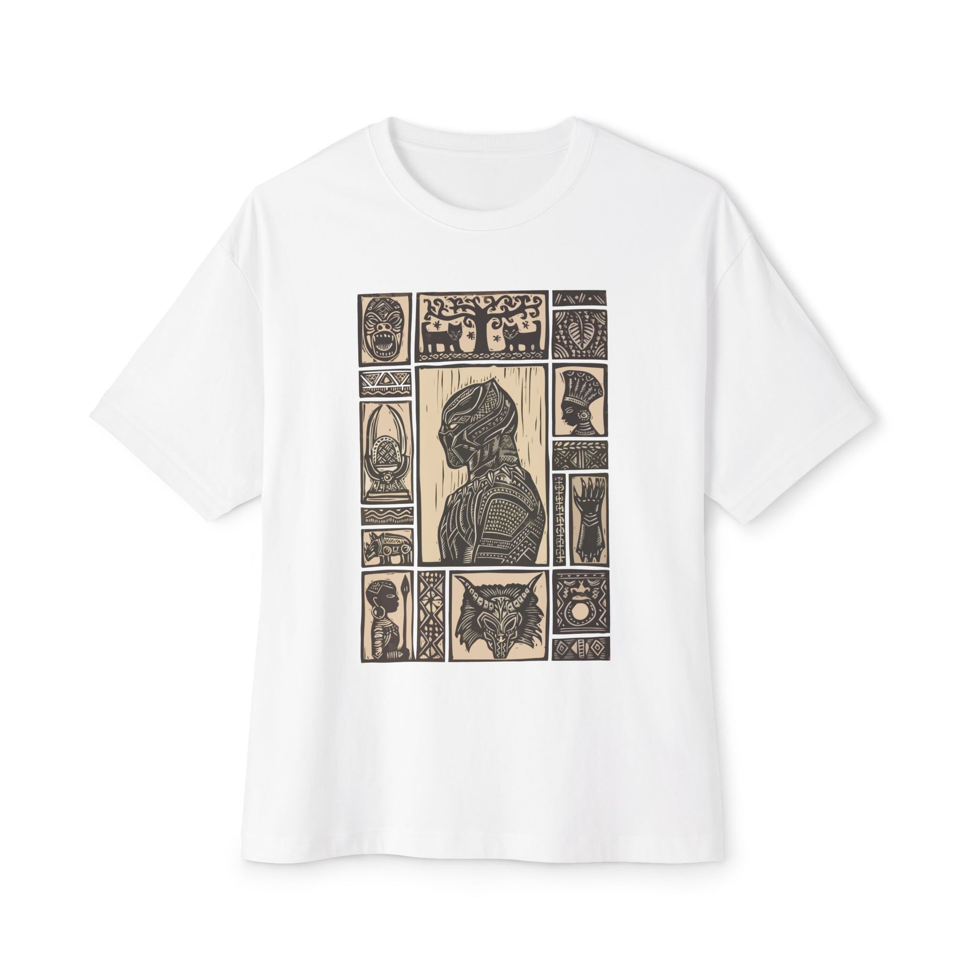 Artistic Oversized Boxy Tee with Unique Design | Unisex Graphic Shirt for Casual Outfits, Gift, Streetwear, Comfortable Style Printify