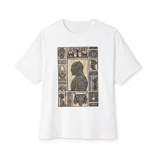 Artistic Oversized Boxy Tee with Unique Design | Unisex Graphic Shirt for Casual Outfits, Gift, Streetwear, Comfortable Style Printify