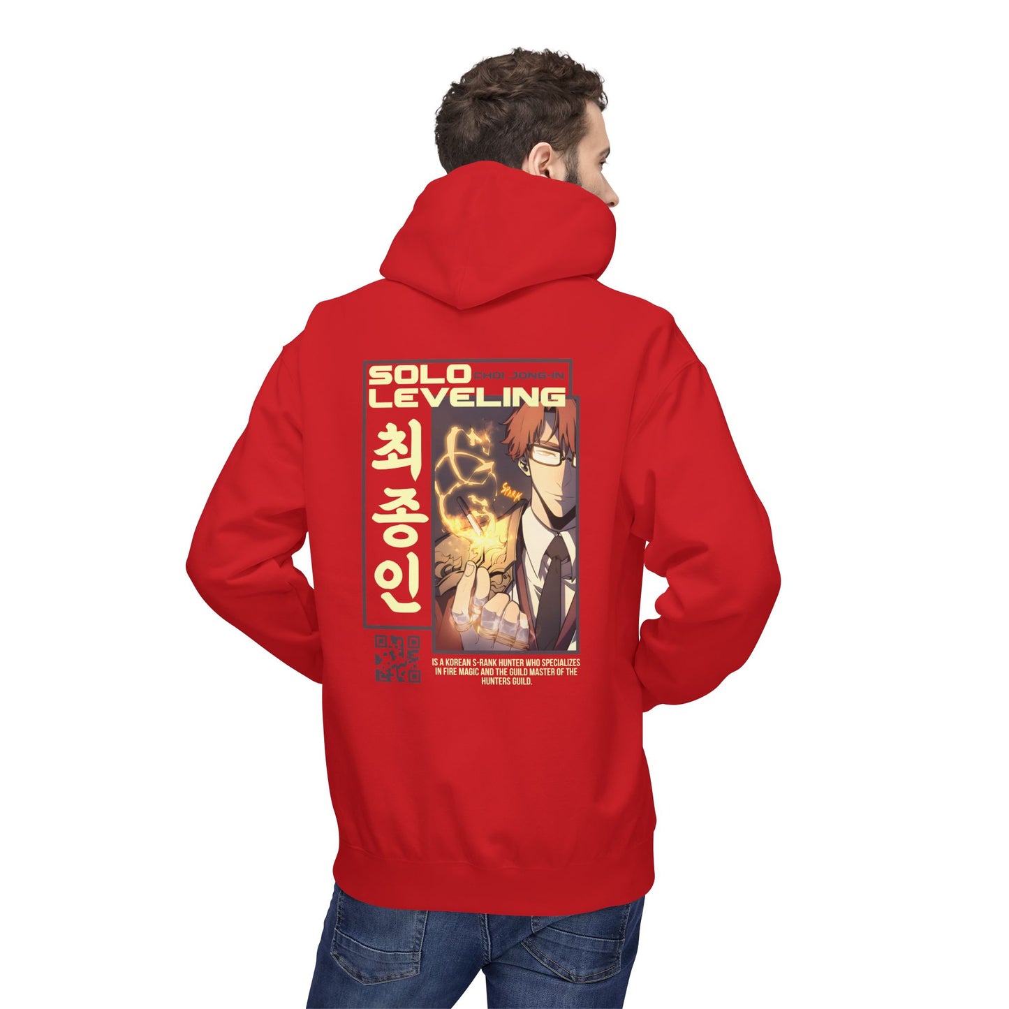 Solo Leveling Hoodie — Anime Graphic Pullover with Sung Jin-Woo Art