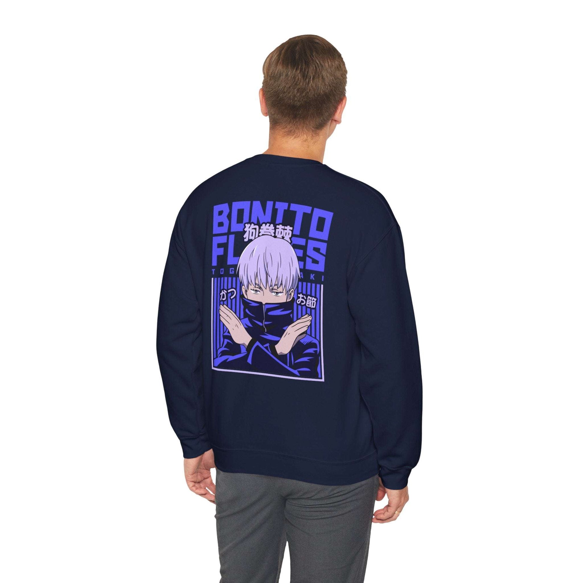 Anime Crewneck Sweatshirt — Jujutsu Kaisen Inspired Back Graphic (Gojo Satoru) Maklenn Anime Crewneck Sweatshirt — Jujutsu Kaisen Inspired Back Graphic (Gojo Satoru) Sweatshirt Maklenn www.maklenn.com India 33.23