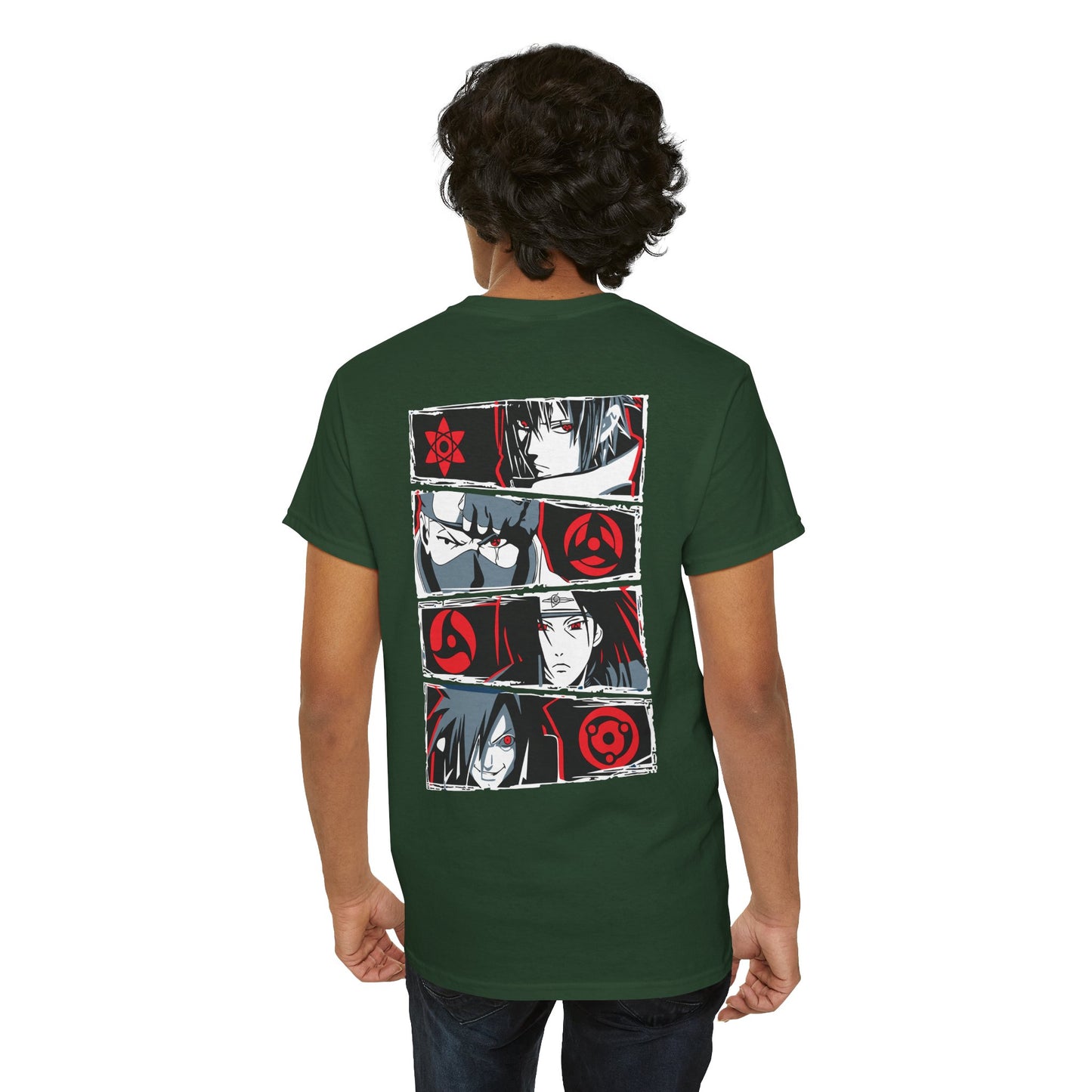 Anime Eyes Graphic Tee — Manga Character Panel Back Print