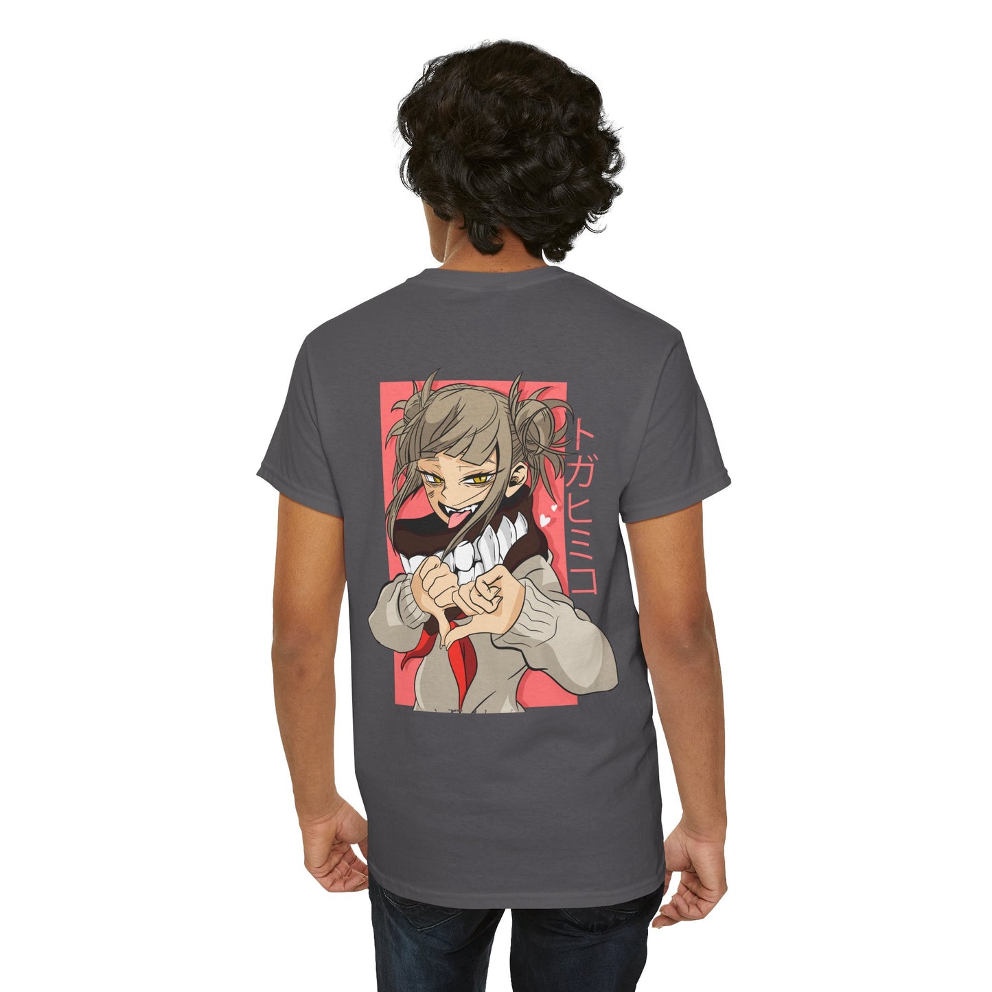 Anime Character Tee — Cute Girl Heart Gesture Graphic T-Shirt