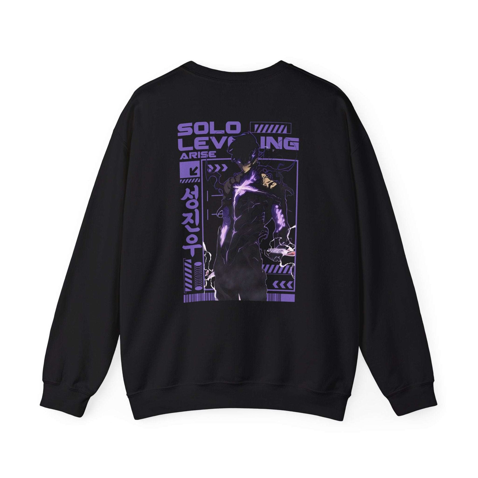 Solo Leveling Crewneck Sweatshirt — Anime Graphic Pullover (Front Logo, Back Archer Silhouette) Maklenn Solo Leveling Crewneck Sweatshirt — Anime Graphic Pullover (Front Logo, Back Archer Silhouette) Sweatshirt Maklenn www.maklenn.com India