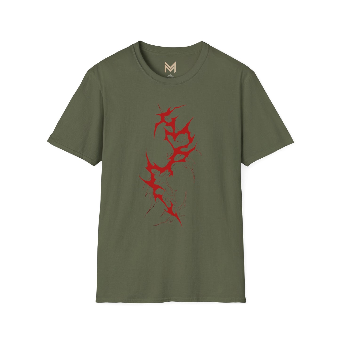Unisex Graphic T-Shirt - Edgy Red Design, Casual Wear, Streetwear, Gift for Him/Her, Trendy Fashion, Everyday Style Printify