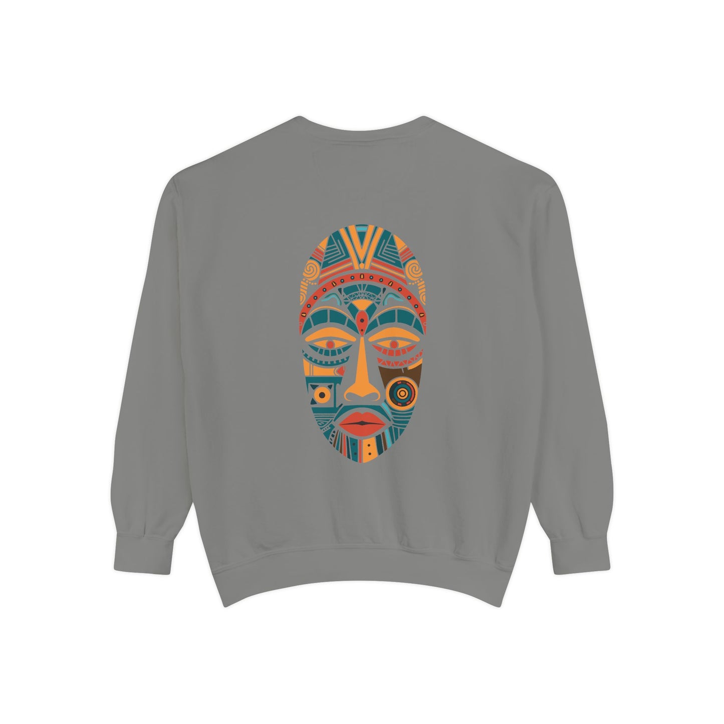 Artistic Unisex Sweatshirt - Colorful Face Design, Cozy Casual Wear, Perfect for Gifts, Fall Fashion, Unique Style Printify
