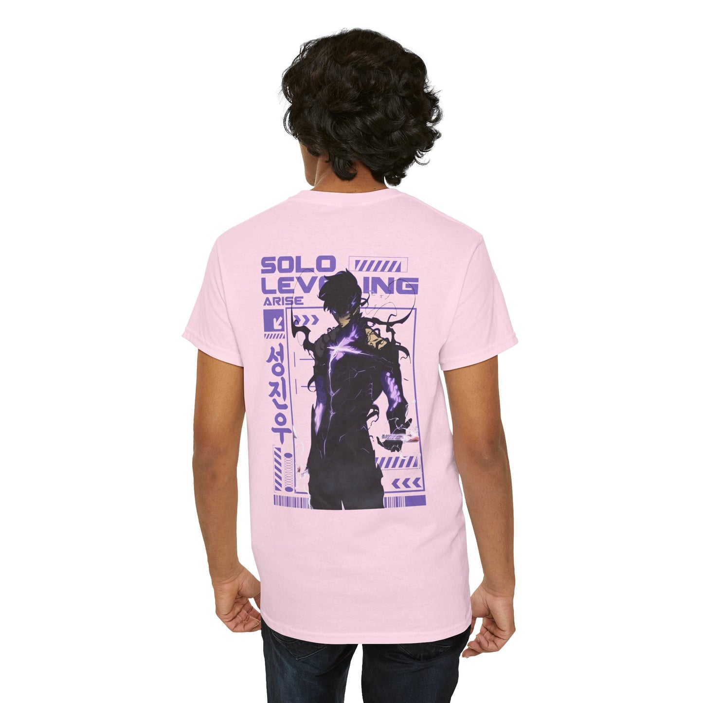 Solo Leveling Graphic Tee — Anime Manga Backprint Shirt