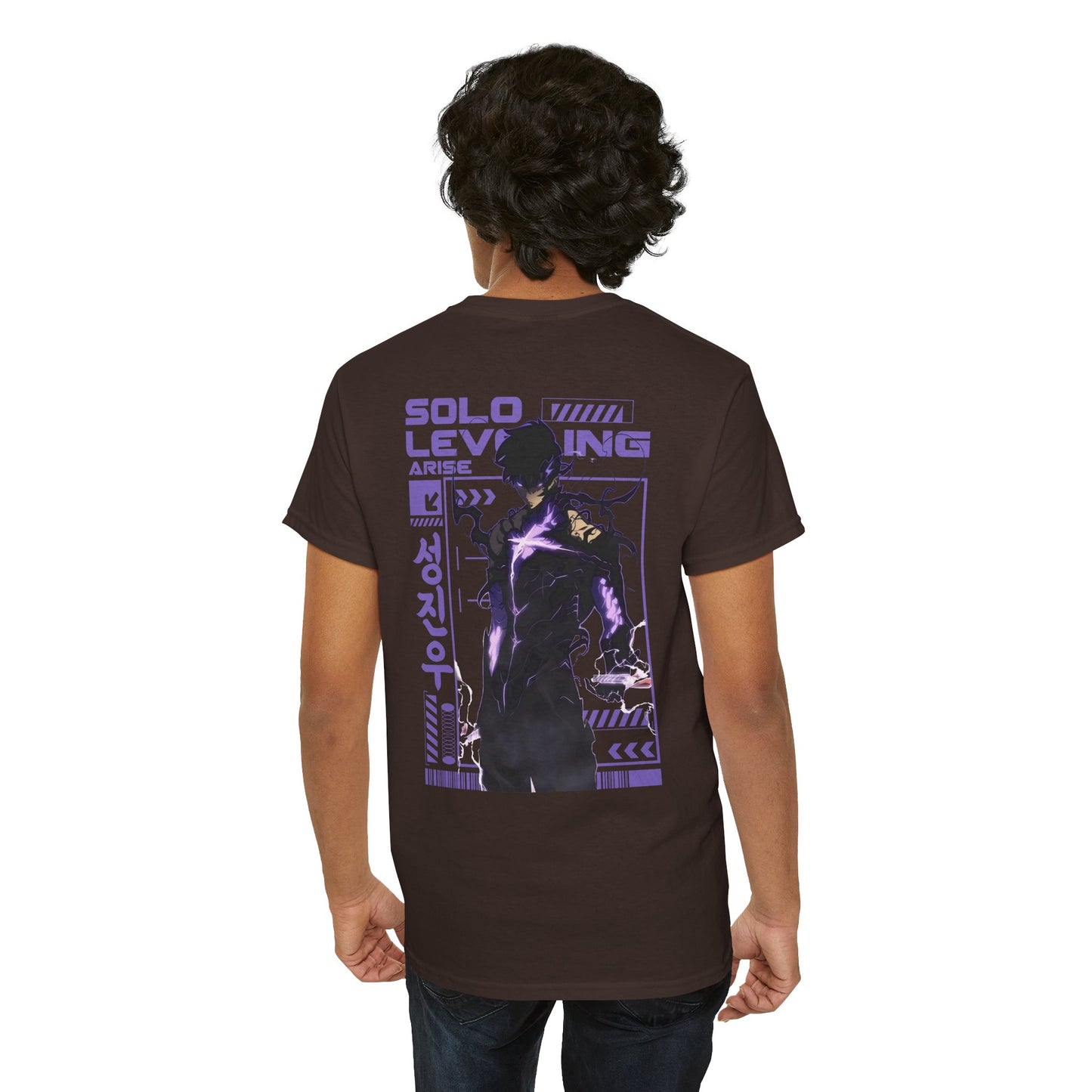 Solo Leveling Graphic Tee — Anime Manga Backprint Shirt