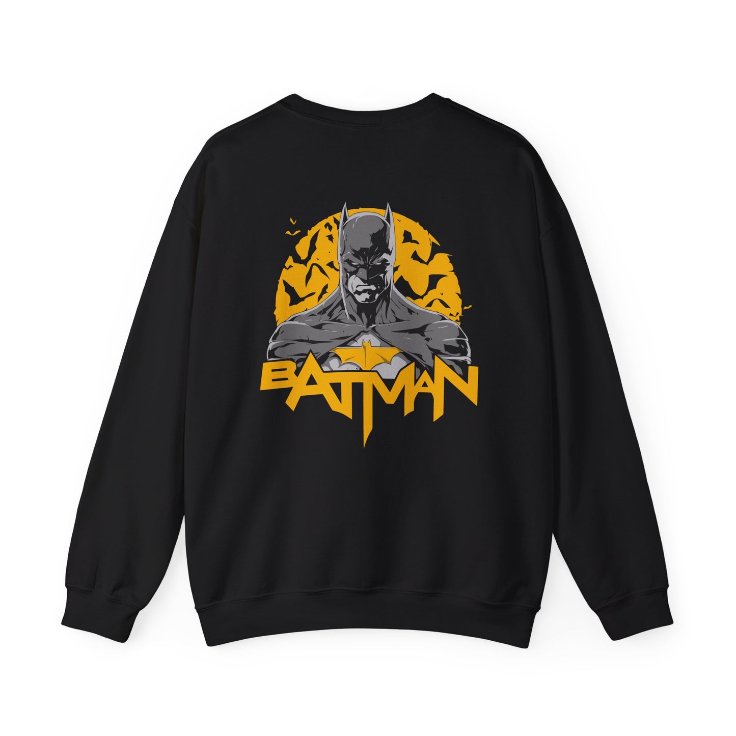 Batman Graphic Unisex Sweatshirt, Cozy Bat Symbol Sweater for Fans, Gift for Comics Lovers, Casual Wear, Birthday Gift, Halloween Apparel Printify