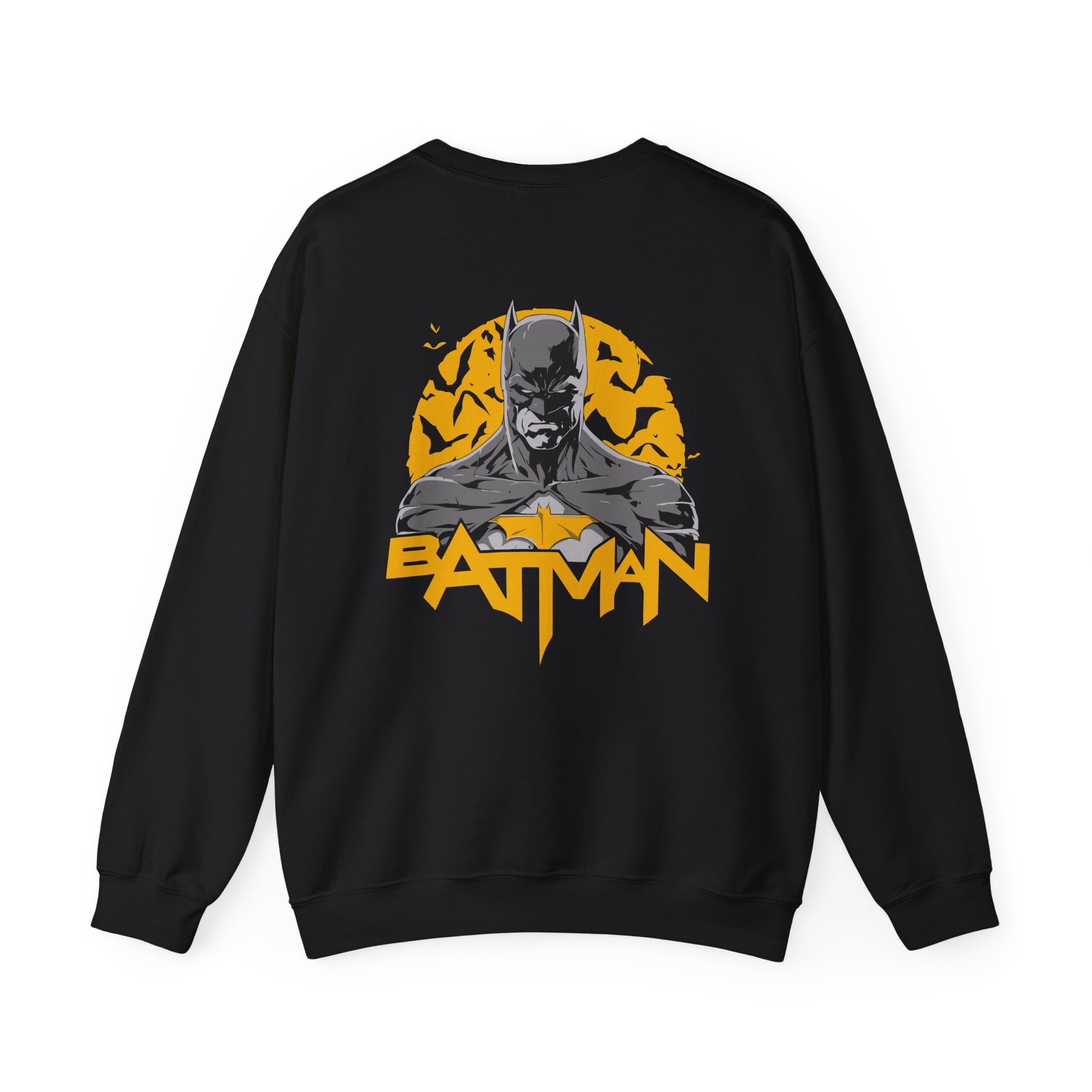 Batman Graphic Unisex Sweatshirt, Cozy Bat Symbol Sweater for Fans, Gift for Comics Lovers, Casual Wear, Birthday Gift, Halloween Apparel Printify